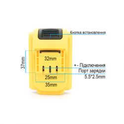 Аккумулятор к электроинструменту HiLDA тип DeWalt, Li-Ion 16,8V, 4*18650 (HILDA-Li-16.8 V) - Картинка 2