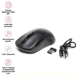 Мышка Hlmer MW-03OF Wireless/Bluetooth Black (MW-03OF) - Картинка 12
