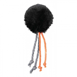 Іграшка для котів Trixie М'ячик з шнурком брязкальцем та котячою м'ятою 4 см (4011905412610) - Картинка 2