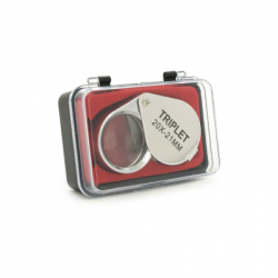 Лупа Voltronic ручна TRIPLET 20X-21mm, складана (брелок), метал-скло, пластикова коробка. 60 * 24 * 18mm. (1152/TR20X-21) - Картинка 5