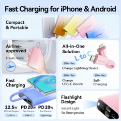 УМБ VENTION 10000mAh 22,5W Blue (FHZL0) - Картинка 4