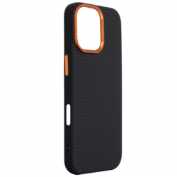 Чохол до мобільного телефона Armorstandart LikeCarbon2 SE MagCase Apple iPhone 17 Kevlar Black Orange (ARM89163) - Картинка 3