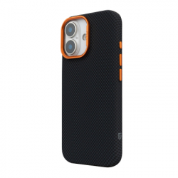 Чохол до мобільного телефона Armorstandart LikeCarbon2 SE MagCase Apple iPhone 17 Kevlar Black Orange (ARM89163) - Картинка 5