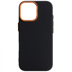 ����� �� ��������� �������� Armorstandart LikeCarbon2 SE MagCase Apple iPhone 17 Kevlar Black Orange (ARM89163)