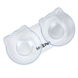 Посуд для котів Me&Pet Миски з підставкою прозорі (NMP060) - Картинка 4