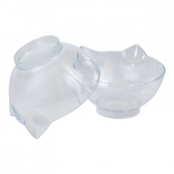 Посуд для котів Me&Pet Миски з підставкою прозорі (NMP060) - Картинка 5