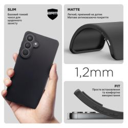 Чехол для мобильного телефона Armorstandart Matte Slim Fit Samsung S26 Plus 5G Camera cover Black (ARM89444) - Картинка 3