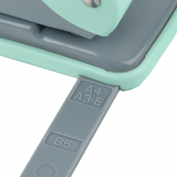 Дырокол Axent Welle-2 с пластиковый верх, 20 л, Pastelini, мятный (3820-18-A) - Картинка 4