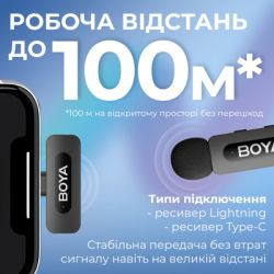 Микрофон Boya BY-V3 combo Type-C/Lightning Black (BY-V3 Combo) - Картинка 9