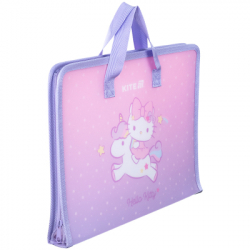 Папка - портфель Kite на блискавці A4 Hello Kitty, 1 відділення (HK25-202-1) - Картинка 3
