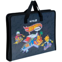 Папка - портфель Kite на блискавці A4 Hot Wheels, 1 відділення (HW25-202) - Картинка 2