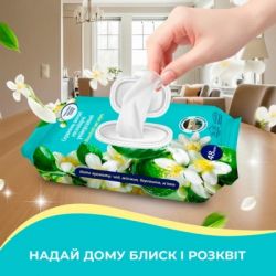 Серветки для прибирання Pani Blysk Вологі універсальні Вишнева розкіш 48 шт. (4823071670882) - Картинка 4