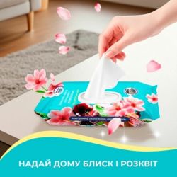 Серветки для прибирання Pani Blysk Вологі універсальні Східна таємниця 48 шт. (4823071670905) - Картинка 4