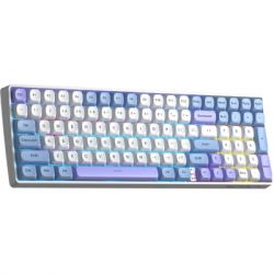 Клавіатура Aula S100pro RGB KRGD Red Switch Wireless/Bluetooth/Type-C UA White/Blue (6948391205762) - Картинка 3