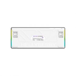 Клавіатура Hator Hellyberry HK60 Mechanical Linear RGB Wireless/Bluetooth/USB UA White/Violet (HK60_wireless) - Картинка 4