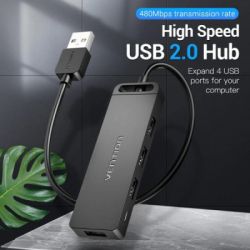������������ Vention USB 2.0 to 4xUSB 2.0 black (CHMBB) - �������� 3