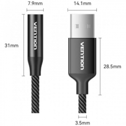 ������� ����� ������� ����� Vention USB AM to 3.5mm F 0.25m (4pin) 96kHz/24bit DSP noise reduction (CVEBC) - �������� 2