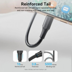 ���� ������ USB 2.0 AM to Micro 5P 2.0m black Vention (CTIBH) - �������� 7