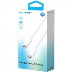 Дата кабель USB-C to USB-C 1.0m 60W white Vention (TRCWF) - Картинка 3