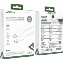 ���� ������ USB-C to USB-C 1.2m 3A white Acefast (6974316284253) - �������� 4