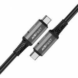 Дата кабель USB-C to USB-C 1.0m USB 4.0 240W audio/video black-grey Acefast (6974316282631) - Картинка 2