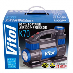 Автомобільний компресор VITOL K-70 150psi/25Amp /90л (K-70) - Картинка 8