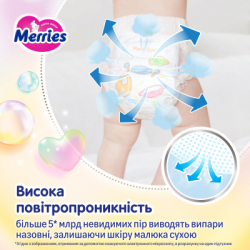 Підгузки Merries трусики Розмір XXL (15-28 кг) 24 шт (4901301442918) - Картинка 11