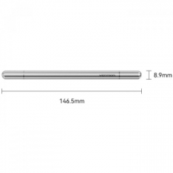 Стилус Vention 2-in-1 Stylus Pen Gray Aluminum Alloy Type (KQMH0) - Картинка 2