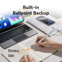 Стилус Vention 2-in-1 Stylus Pen Gray Aluminum Alloy Type (KQMH0) - Картинка 7