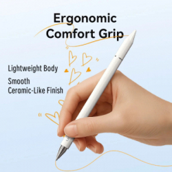 Стилус VENTION 3-in-1 Magnetic Stylus Pen White Aluminum Alloy Type (KQLW0) - Картинка 5