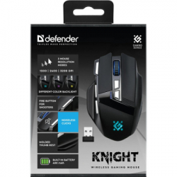 Мишка Defender Knight GM-885 Wireless Black (52885) - Картинка 6