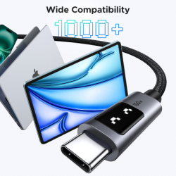 Дата кабель USB-C to USB-C 2.0m PD 100W display L509 black Ugreen (35512) - Картинка 5