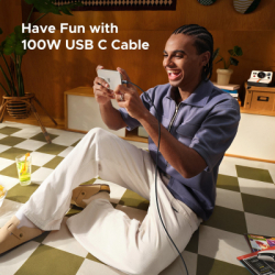 Дата кабель USB-C to USB-C 2.0m PD 100W display L509 black Ugreen (35512) - Картинка 8
