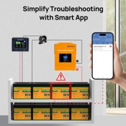 Батарея для ИБП Батарея LiFePo4 Eco-Worthy 12.8V 100Ah LCD (Eco-Worthy-12100bt) - Картинка 2