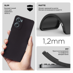 ����� �� ��������� �������� Armorstandart Matte Slim Fit Motorola G06 Power 4G Camera cover Black (ARM89096) - �������� 3