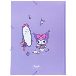 Папка на резинках Kite A4 Kuromi (HK25-247-1) - Картинка 3