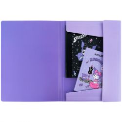 Папка на резинках Kite A4 Kuromi (HK25-247-1) - Картинка 4