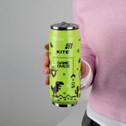 Поильник-непроливайка Kite Game over термочашка з трубочкою, 500 мл (K25-1264-1) - Картинка 4