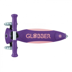 Самокат Globber серії Elite Lights фіолетово-рожевий Колеса з підсвічуванням (439-603-3) - Картинка 6