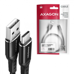 ���� ������ USB 2.0 AM to USB-C 1.5m black AXAGON (BUCM-AM15AB) - �������� 2