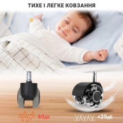 Ролик для кресла Аклас FI 11 D-50 декор, Прозрачный (00166283) - Картинка 11