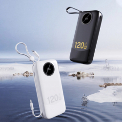 Батарея універсальна Dudao K13Pro 20000mAh 22,5W PD, QC, with built-in USB-C/Lightning cables (6977196680276) - Картинка 3