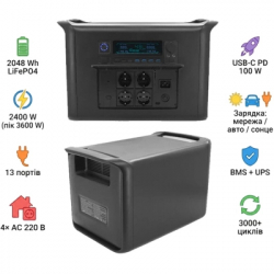 ������� ������� CTOLITY AP2000 2400W, 2048Wh (AP2000) - �������� 5