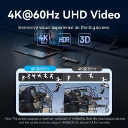 Концентратор Vention USB-C 9-in-1 HDMI 60Hz + 2xUSB 3.0 + RJ45 + SD/TF + 3.5mm + PD 100W (TGVHB) - Картинка 5