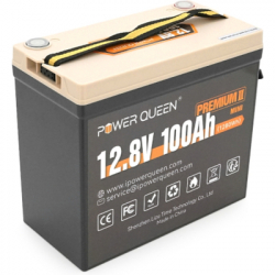 Батарея для ДБЖ Батарея LiFePo4 Power Queen 12.8V 100Ah Mini (P12V100-PREM-16-A60-DE) - Картинка 2