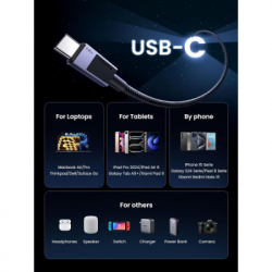 Дата кабель USB-C to USB-C 1.0m 240W 480Mbps black Ugreen (45067) - Картинка 3