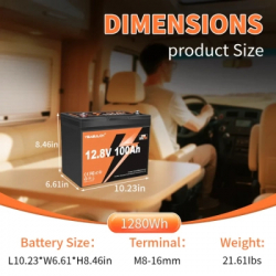 ������� ��� ��� ������� LiFePo4 YEAGULCH 12.8V - 100Ah (YEAGULCH-12,8V/100Ah) - �������� 3