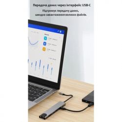 ������������ Dynamode USB-C 8-in-1 HDMI 4K30Hz + 1xRJ45 + 1xUSB 3.0 + 1xUSB 2.0 + 1xUSB-C PD (BYL-2017L) - �������� 12