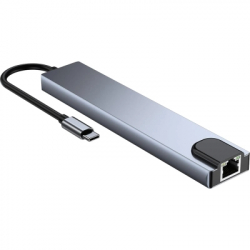 ������������ Dynamode USB-C 8-in-1 HDMI 4K30Hz + 1xRJ45 + 1xUSB 3.0 + 1xUSB 2.0 + 1xUSB-C PD (BYL-2017L) - �������� 3