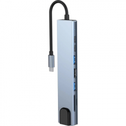 ������������ Dynamode USB-C 8-in-1 HDMI 4K30Hz + 1xRJ45 + 1xUSB 3.0 + 1xUSB 2.0 + 1xUSB-C PD (BYL-2017L) - �������� 4